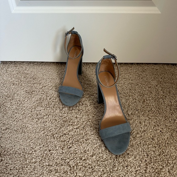 Baby Blue Block Heel Sandals - Picture 5 of 5